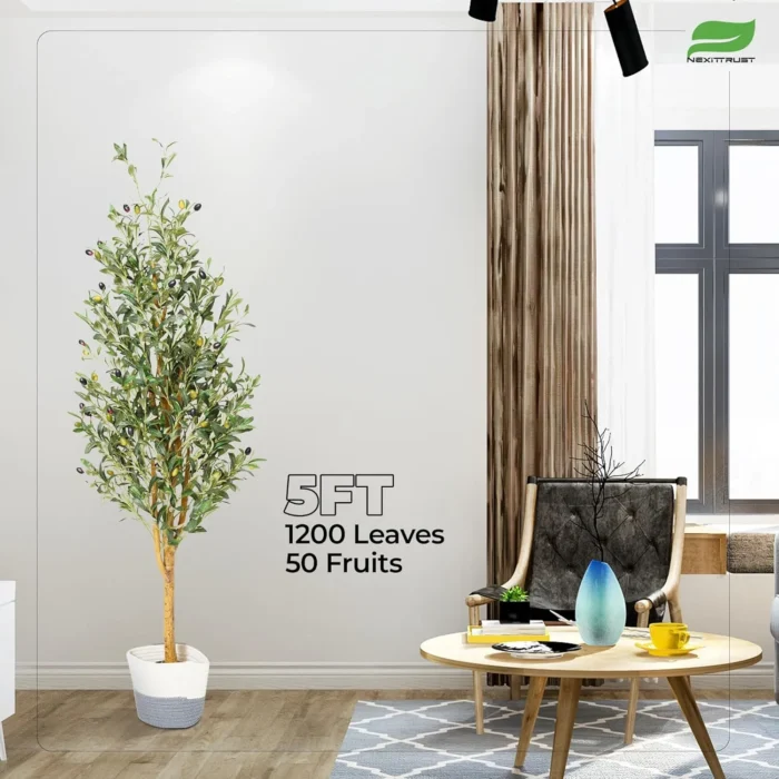 5FT Artificial Decorative Olive Tree - Image 5